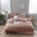 Douceur Drap de lit couleur unie Drap plat